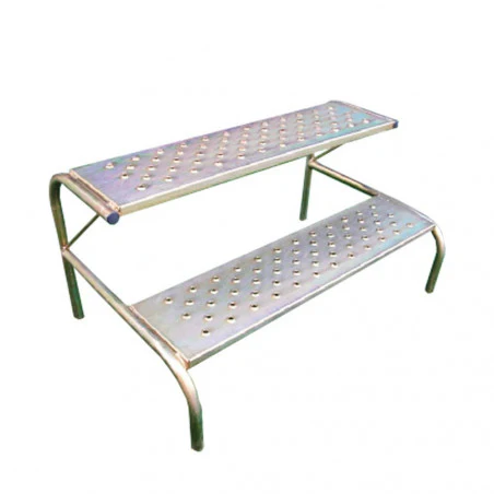 Escalón triple para caravana BANQUETA TRIPLE - acero inox