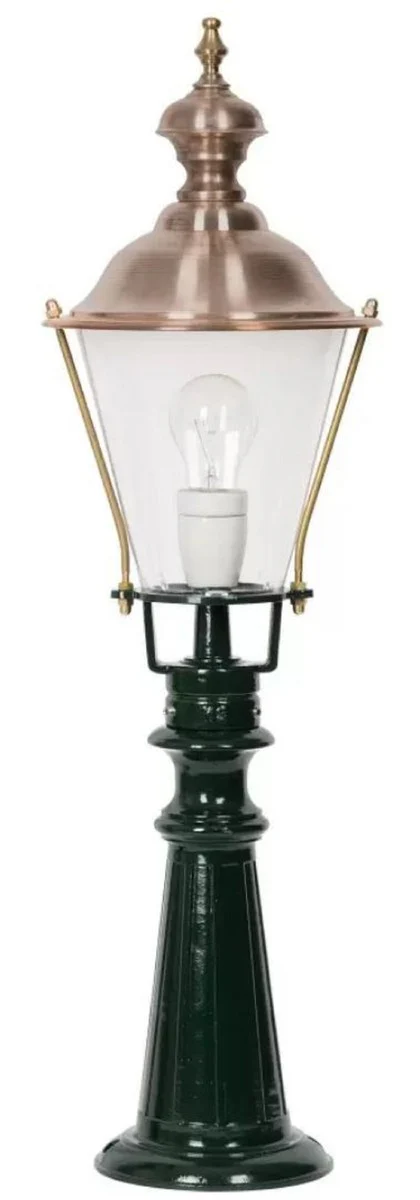 Casa Padrino l¨¢mpara de pie de jard¨ªn Art Nouveau verde / cobre ? 22 x A. 75 cm - Farol de jard¨ªn - L¨¢mpara de jard¨ªn - Iluminaci¨®n de jard¨ªn nost¨¢lgico - Luces de jard¨ªn nost¨¢lgico