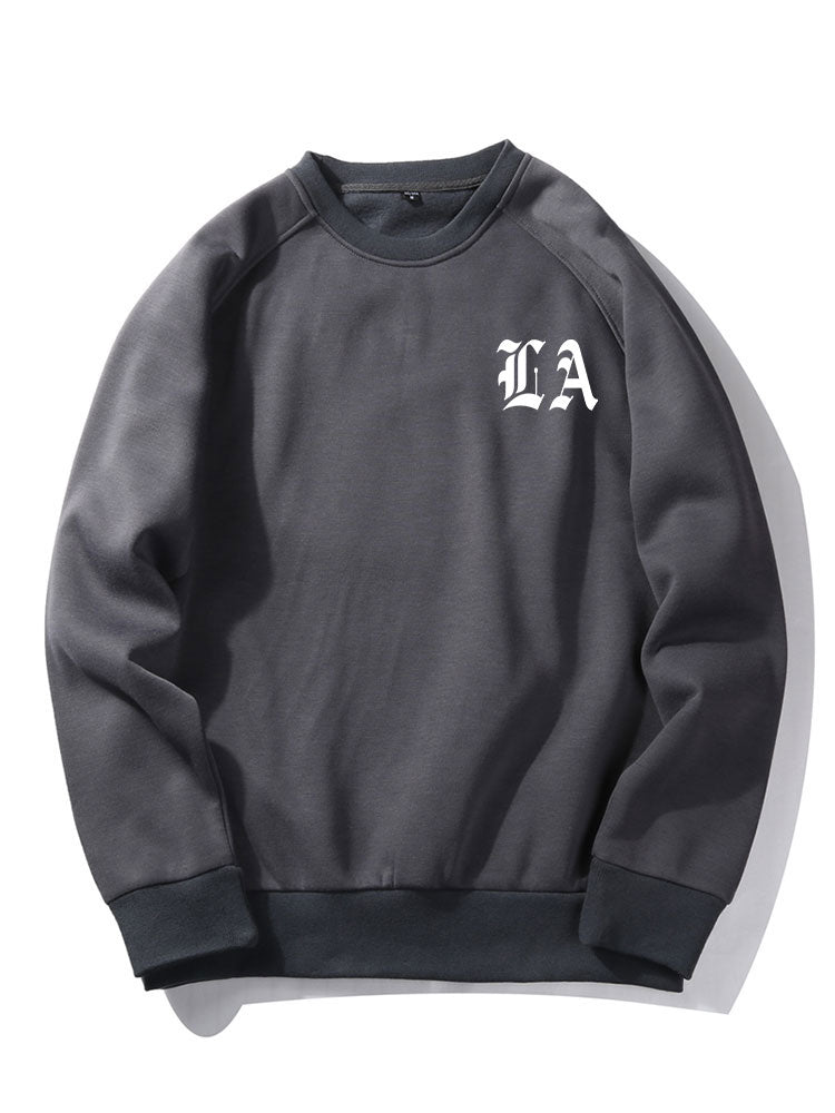 Los Angeles Letter Back Print Sweatshirt