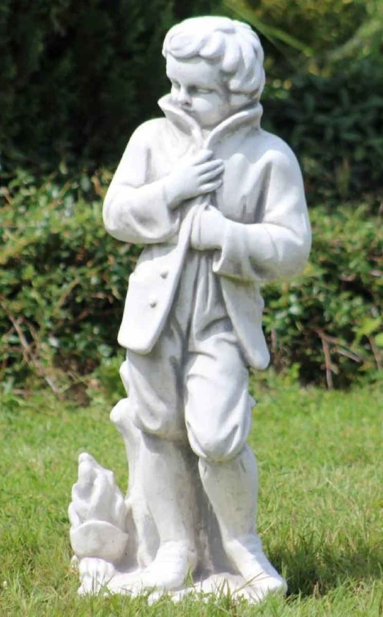 Casa Padrino conjunto de 4 esculturas decorativas de jard¨ªn Art Nouveau gris A. 75 cm