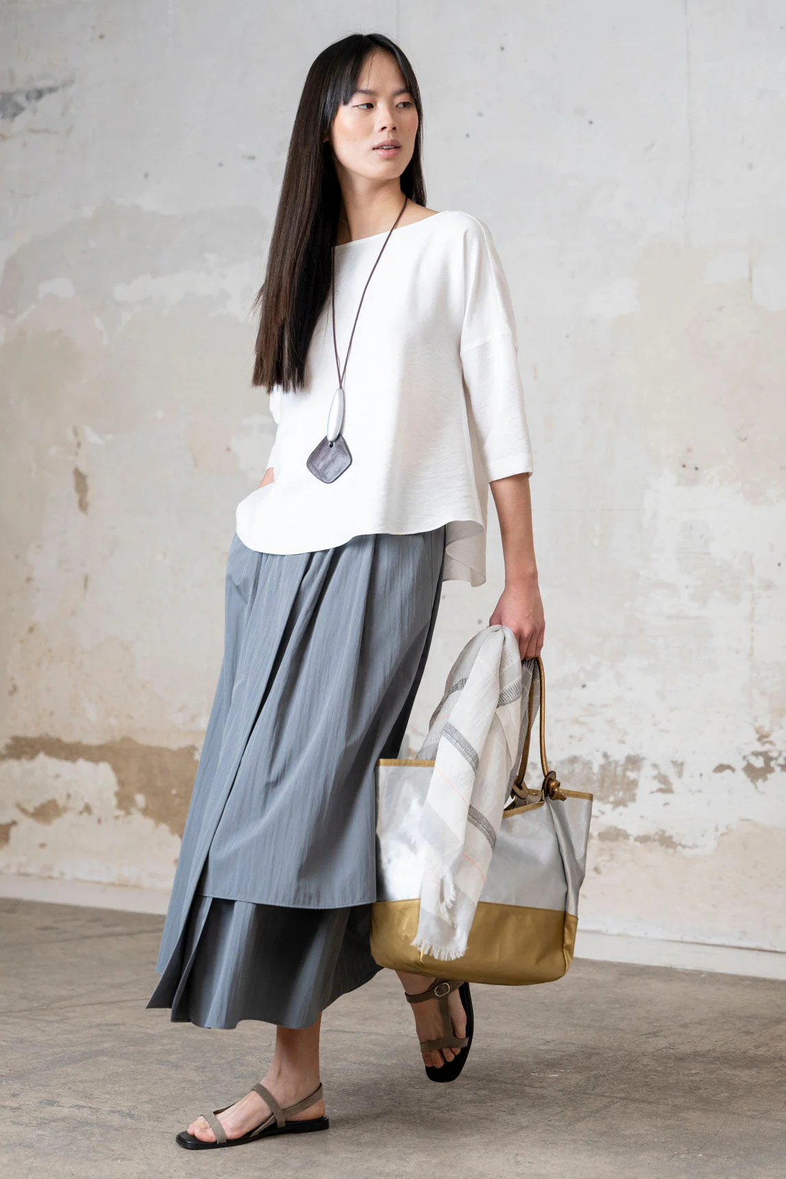 Rivera-spain Falda Marseillan gris