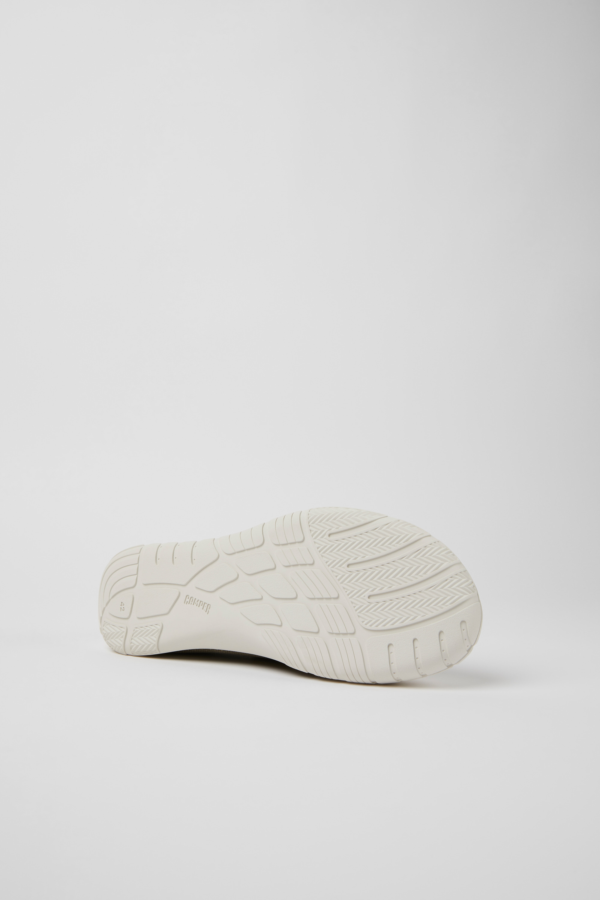 Path - Green and yellow textile sneakers for men