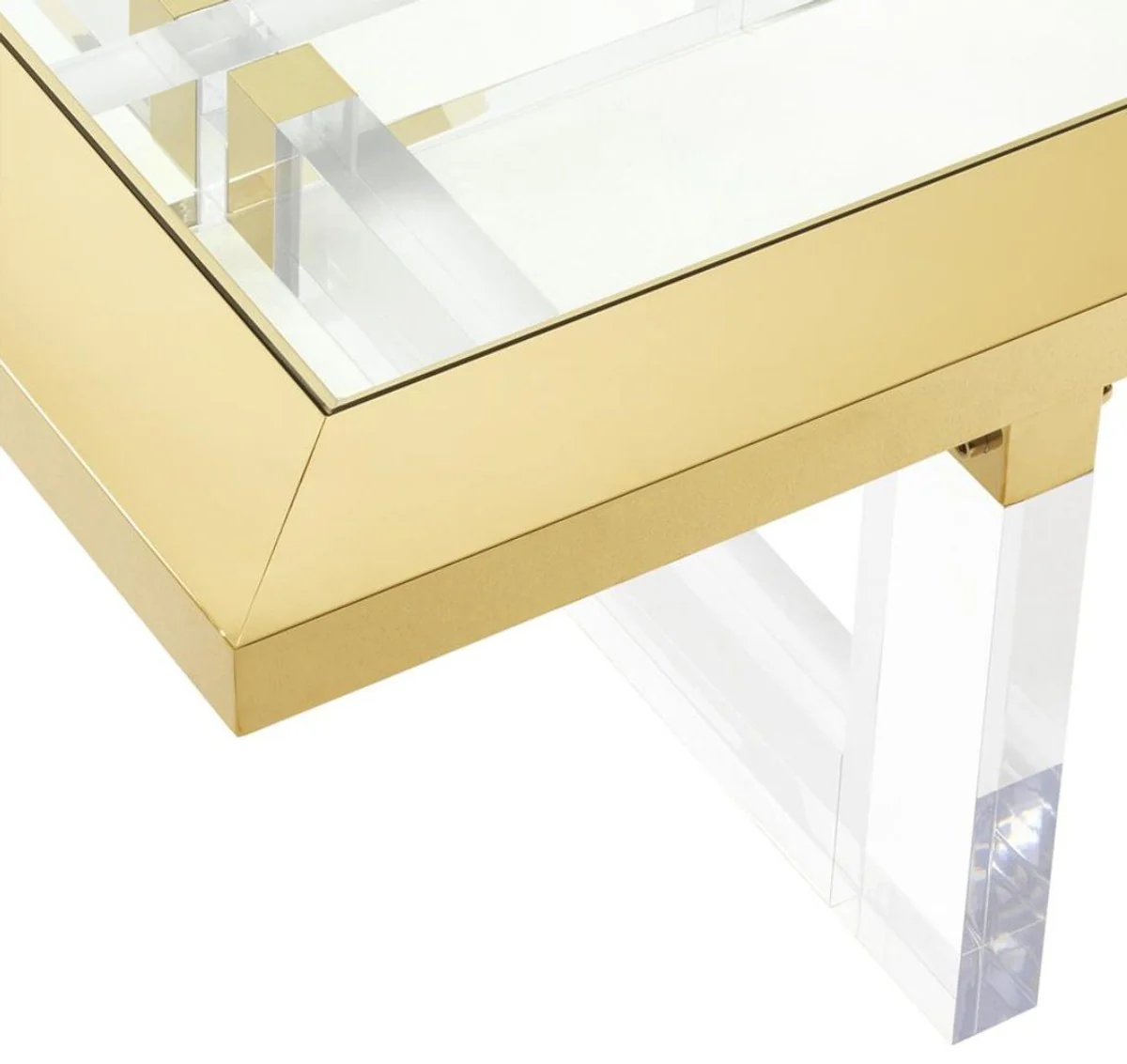 Casa Padrino mesa de centro de lujo oro 140 x 80,5 x H. 43 cm - Muebles de Sal¨®n