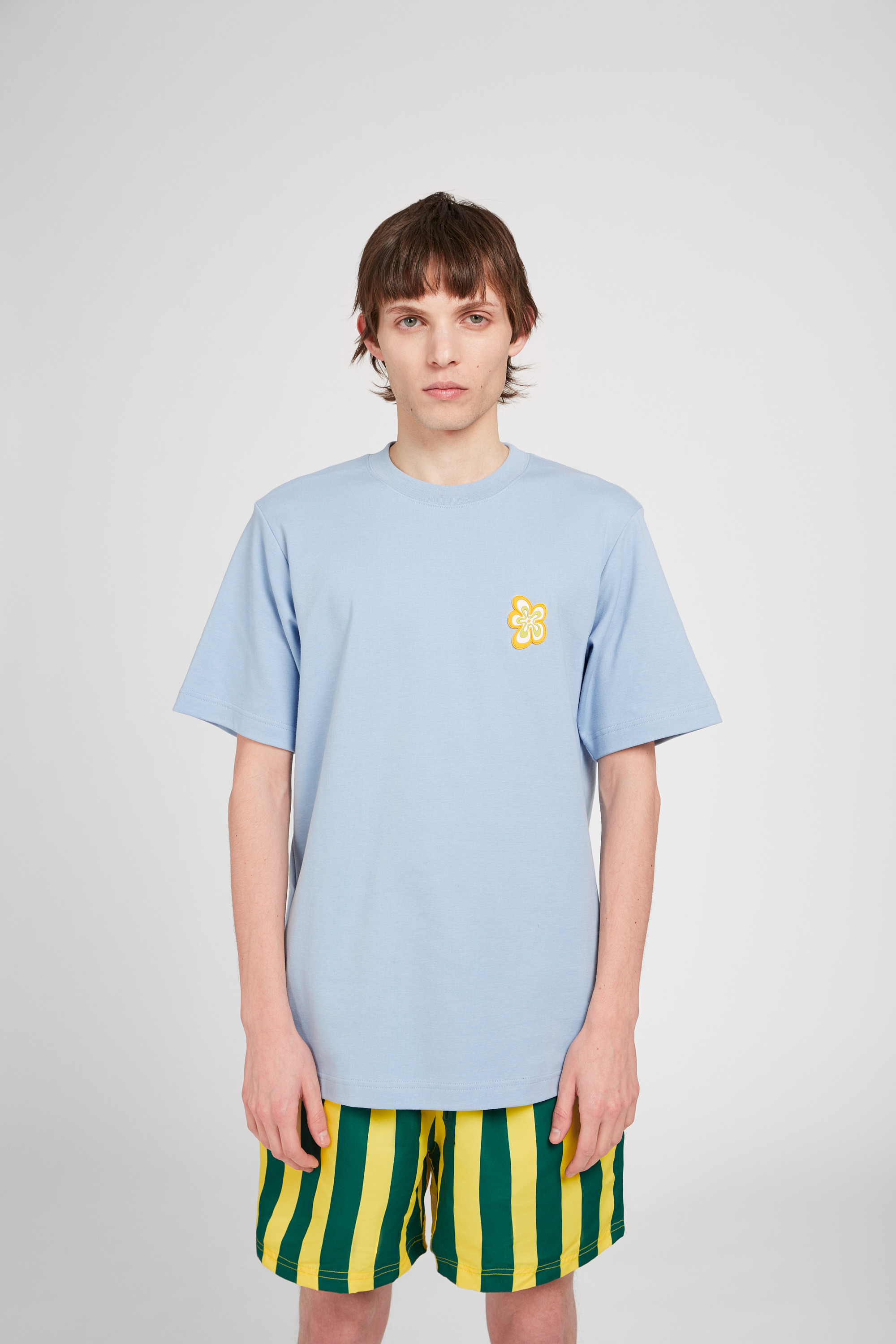 T-Shirt - Blue organic cotton T-shirt