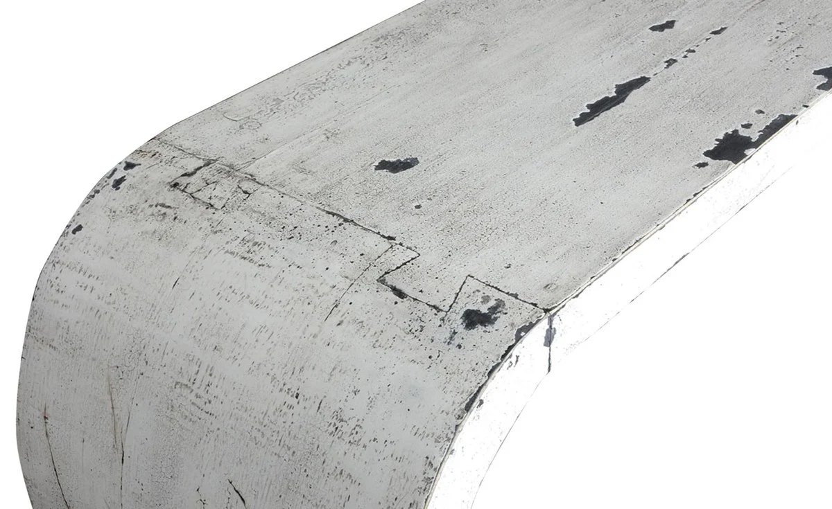 Casa Padrino mesa consola estilo country de estilo antiguo blanco 162 x 35 x H. 77 cm - Consola Estilo Country