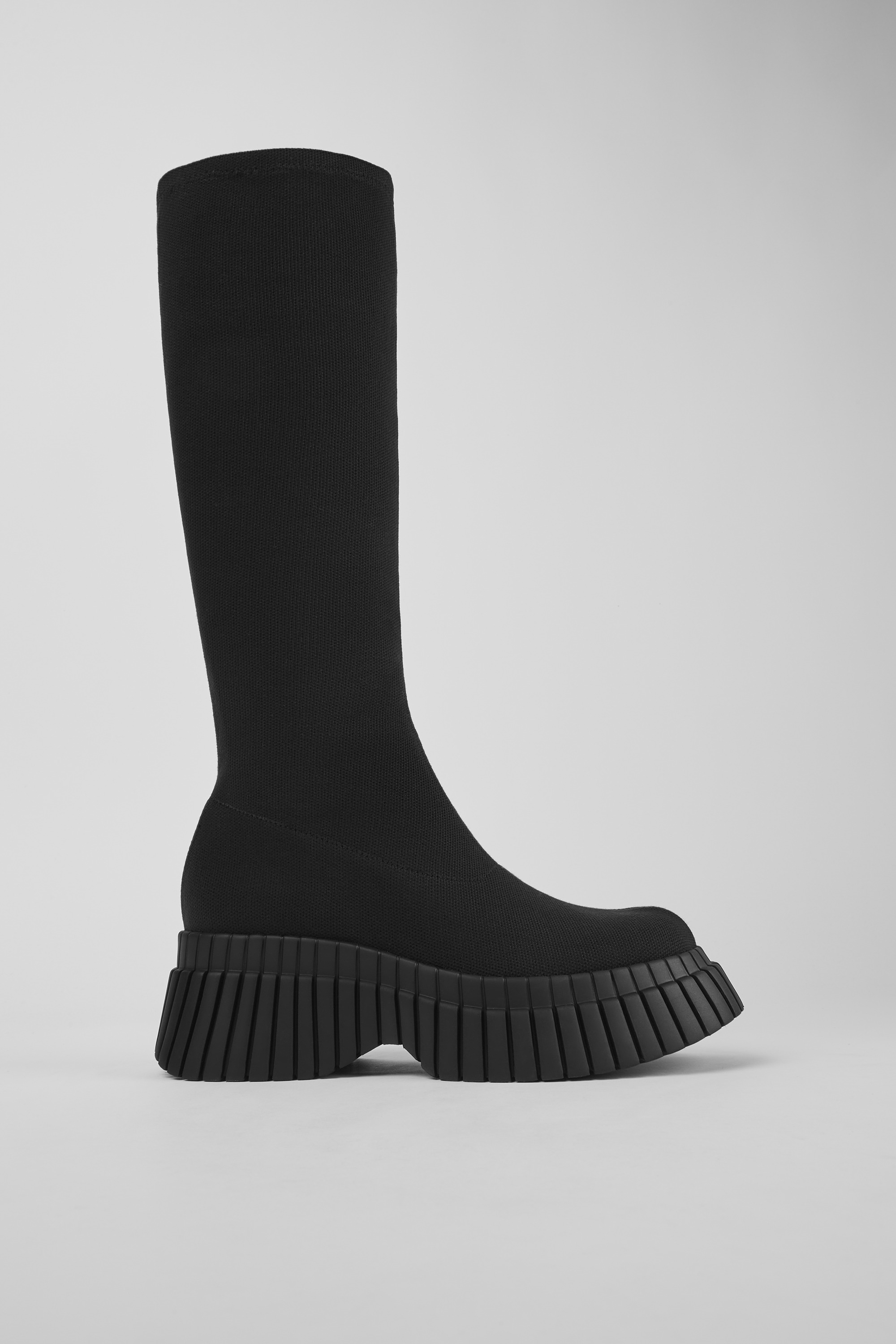 BCN - Black textile boots for women