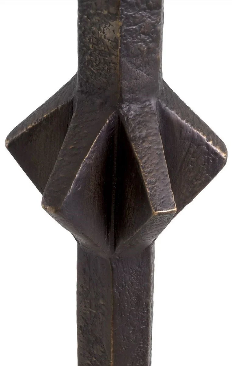 Casa Padrino lámpara de mesa de lujo bronce / beige 35 x 35 x A. 78,5 cm - Lámpara de escritorio con pantalla cuadrada - Lámparas de mesa de lujo - Lámparas de escritorio de lujo