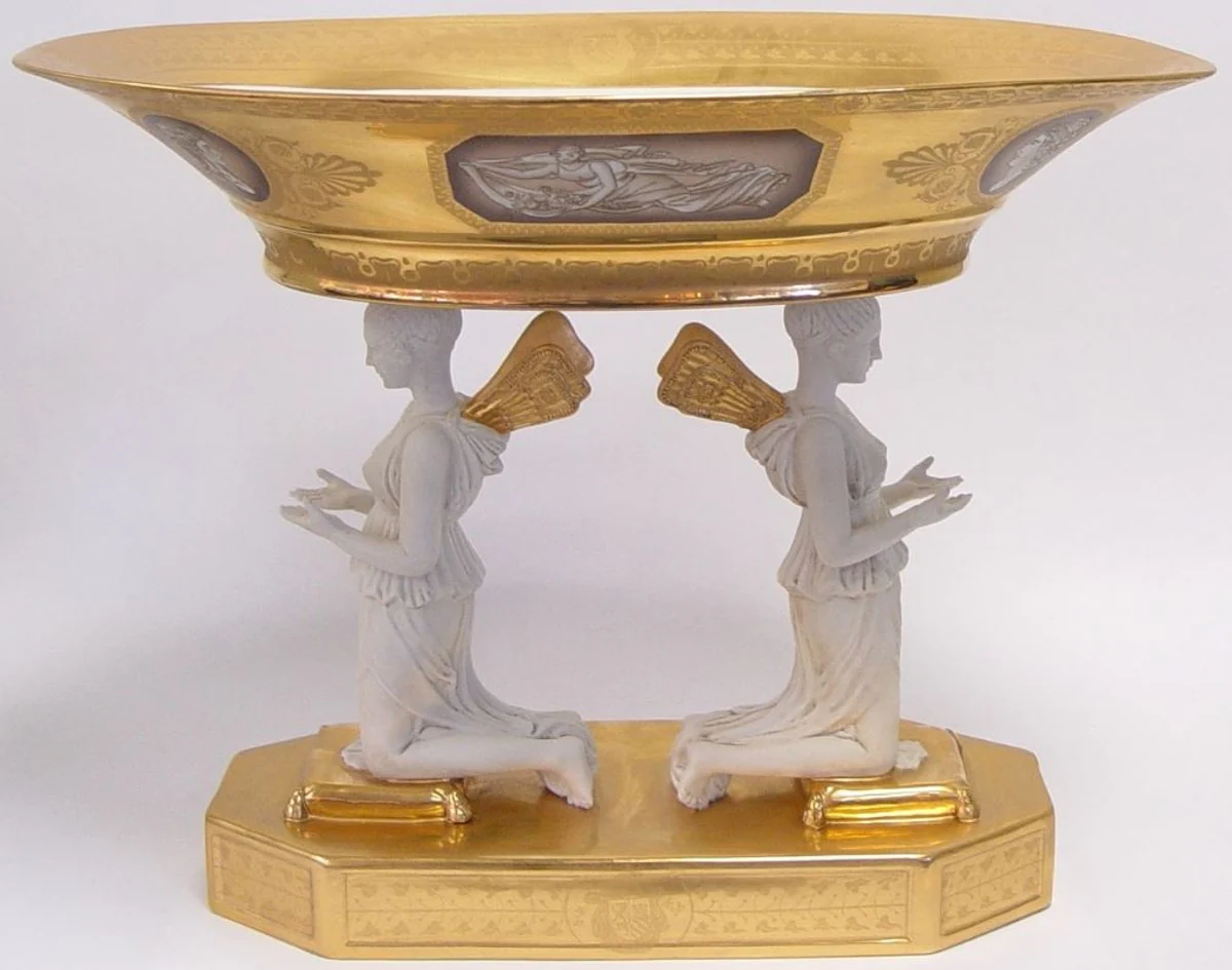 Casa Padrino luxury baroque porcelain shell angel - antique style art nouveau