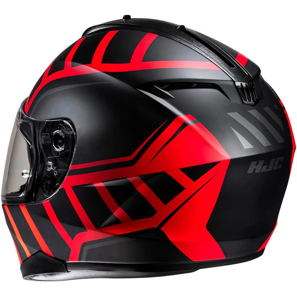 CASCO HJC C70N HOLT - NEGRO / ROJO