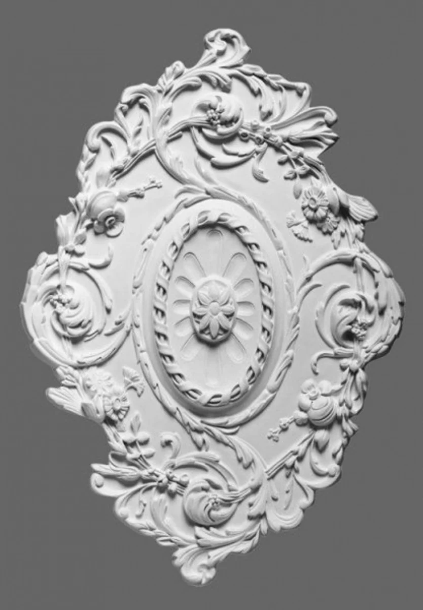 Casa Padrino stucco rose 77.5 x 53 cm ceiling stucco ceiling rose stucco rosette Wall rosette Baroque Nouveau