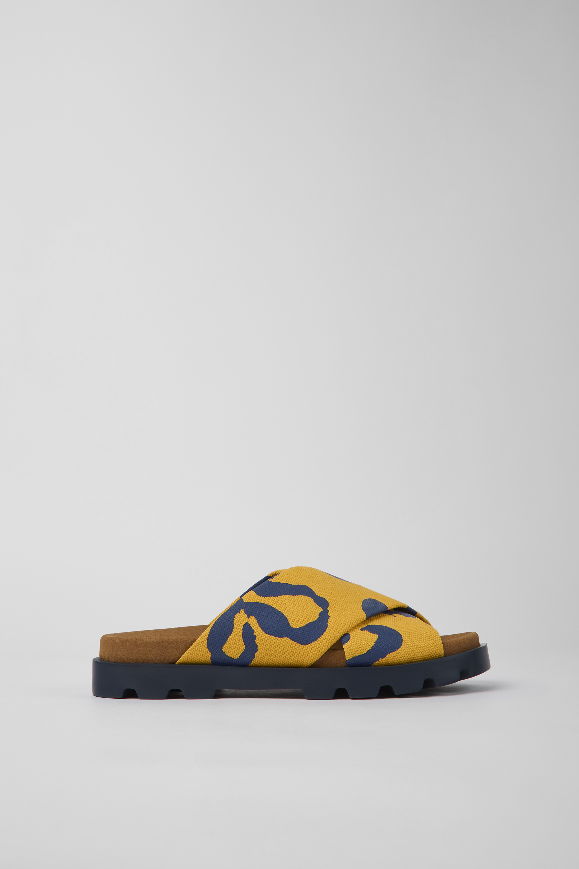 Brutus Sandal - Orange and blue recycled cotton sandals for women