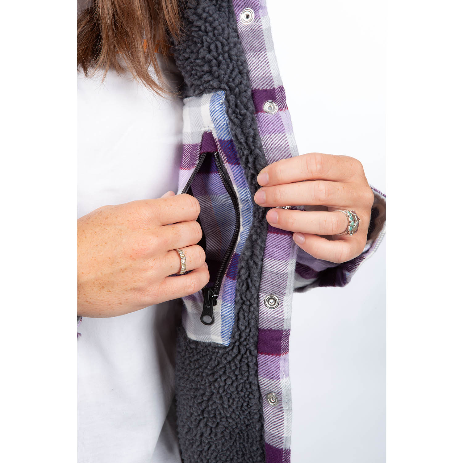 Big Sky Fleece Lined Flannel Hoodie