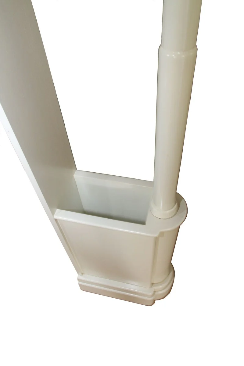 Casa Padrino Baroque Wardrobe stand Cream solid oak - Heigth 185 cm - Antique look