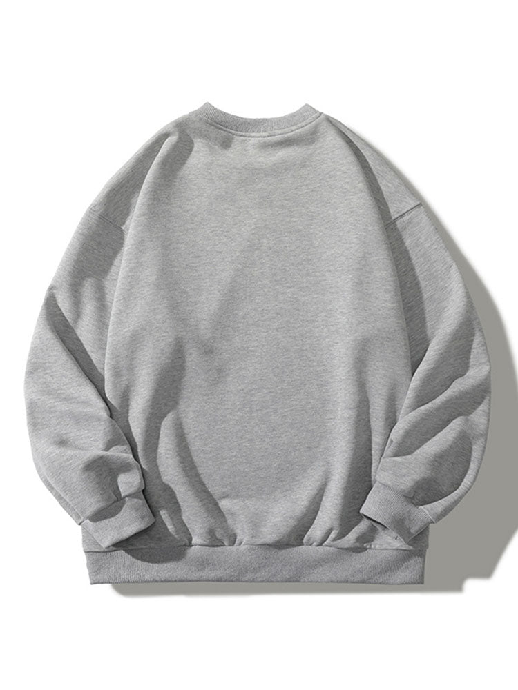 New York Print Crew Neck Relaxed Sweatshirt