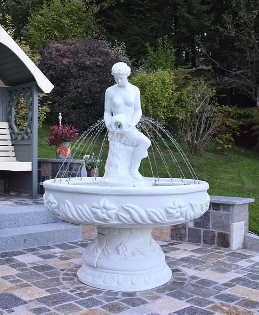 Casa Padrino Fuente Barroco Blanco ? 125 x A. 165 cm - Hecho en Italia