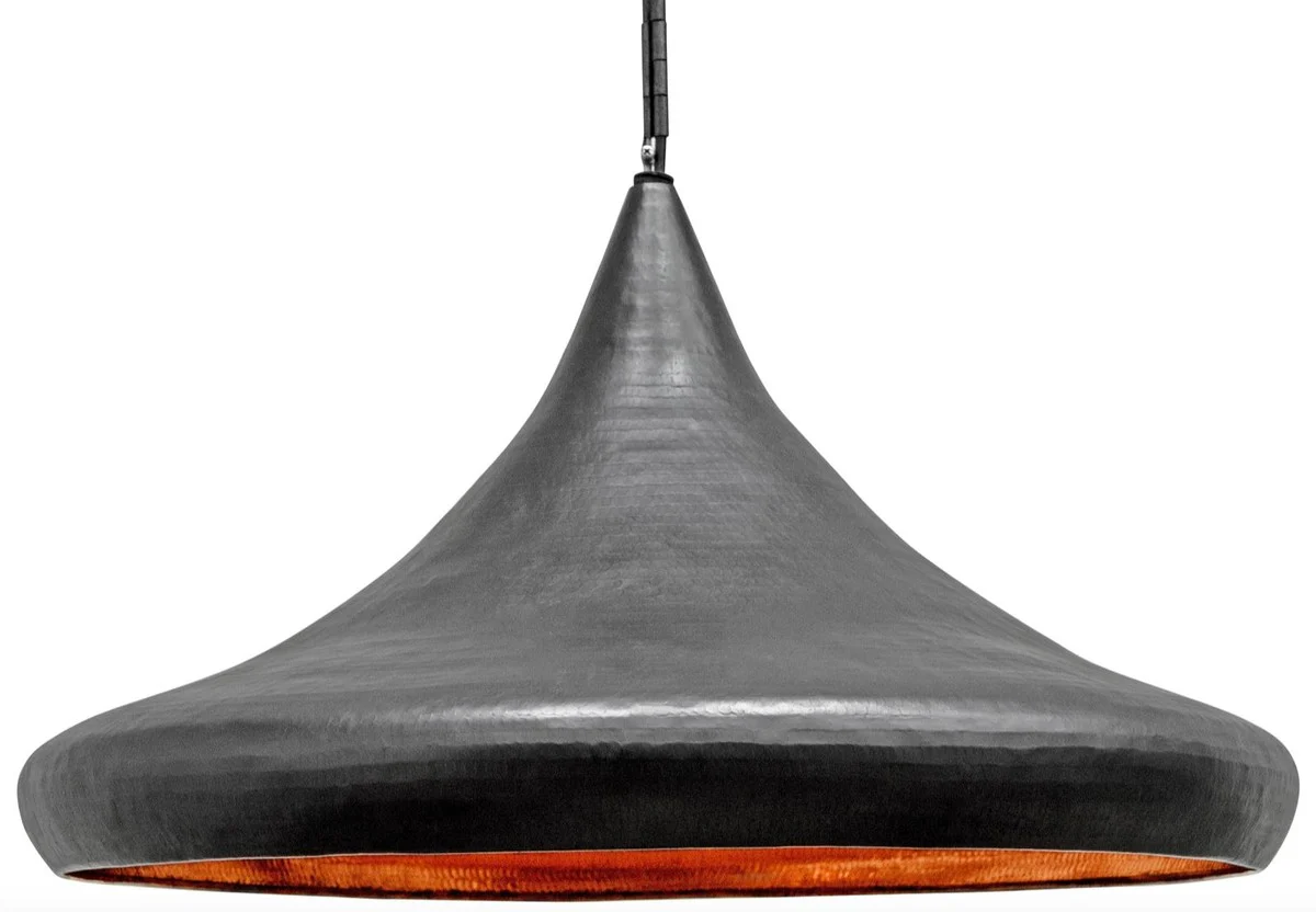 Casa Padrino colgante de lujo gris claro Ø 70 x H. 45 cm - Lámpara de Techo Moderna en Diseño Industrial