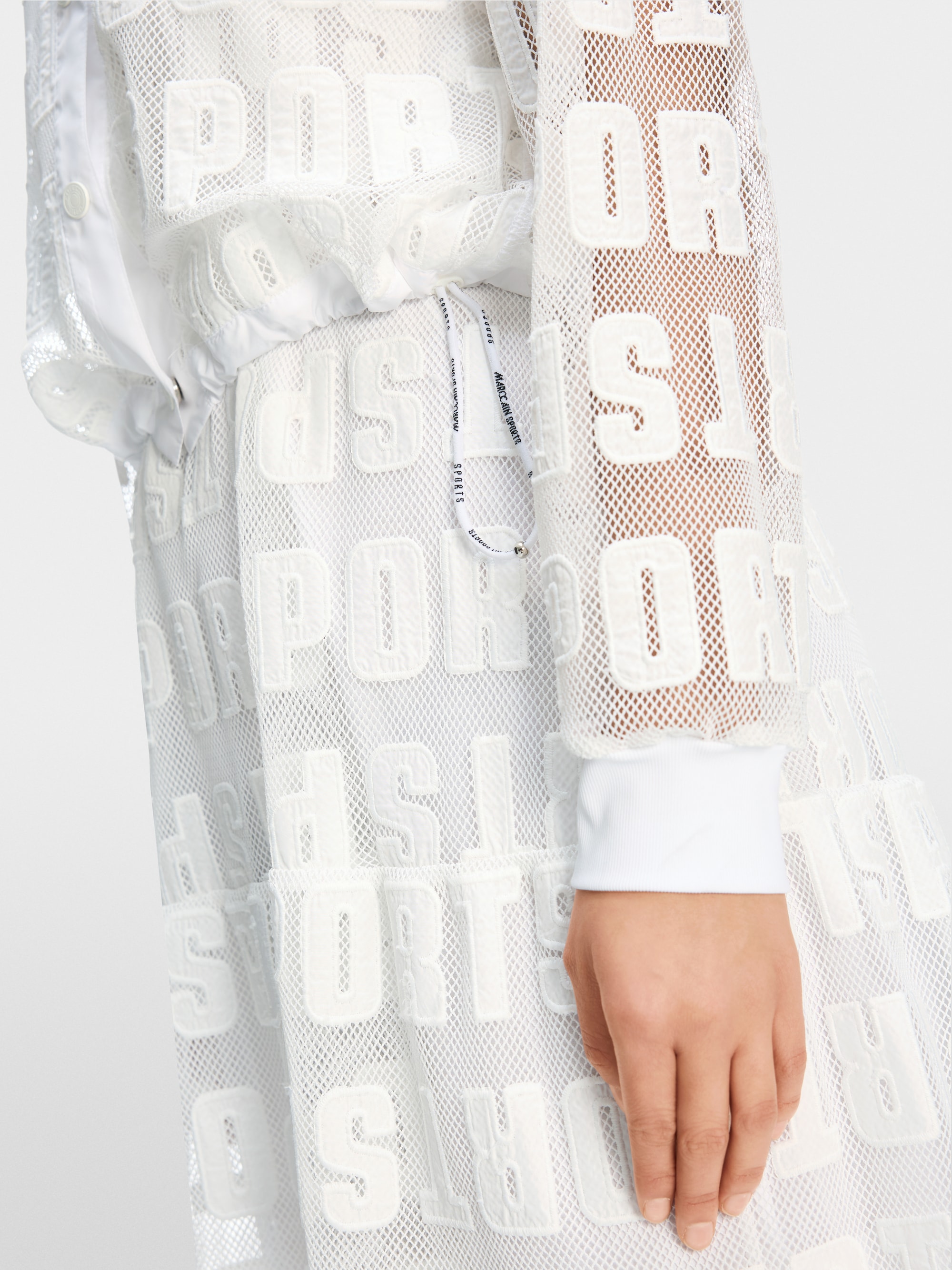 Marc-Cain Cropped blouse with lettering