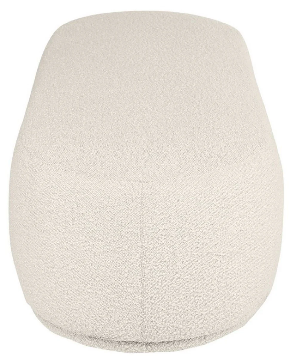 Casa Padrino banco de lujo crema 137,5 x 56,5 x A. 38 cm - Banco de sal¨®n tapizado - Muebles de Sala de Estar - Muebles de Hotel - Colecci¨®n de Lujo