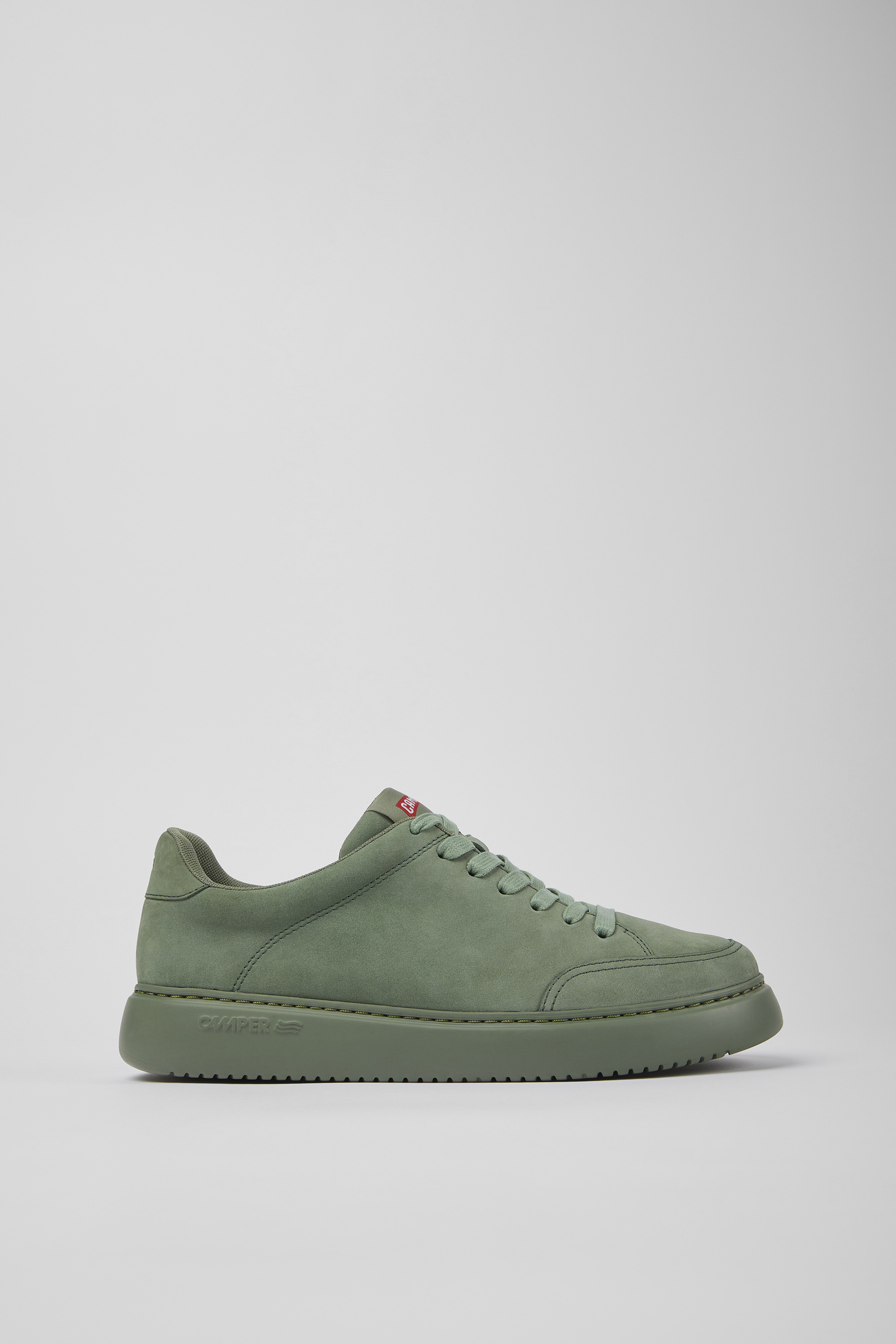 Runner K21 - Green nubuck sneakers for men