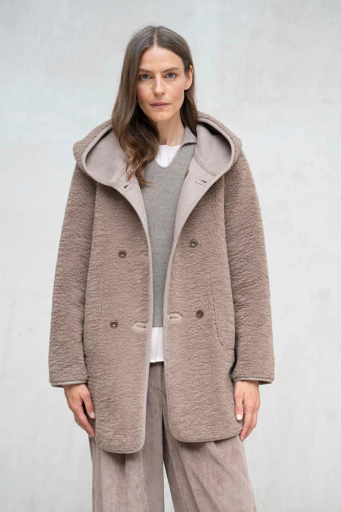 Rivera-spain Abrigo Sirmione reversible topo