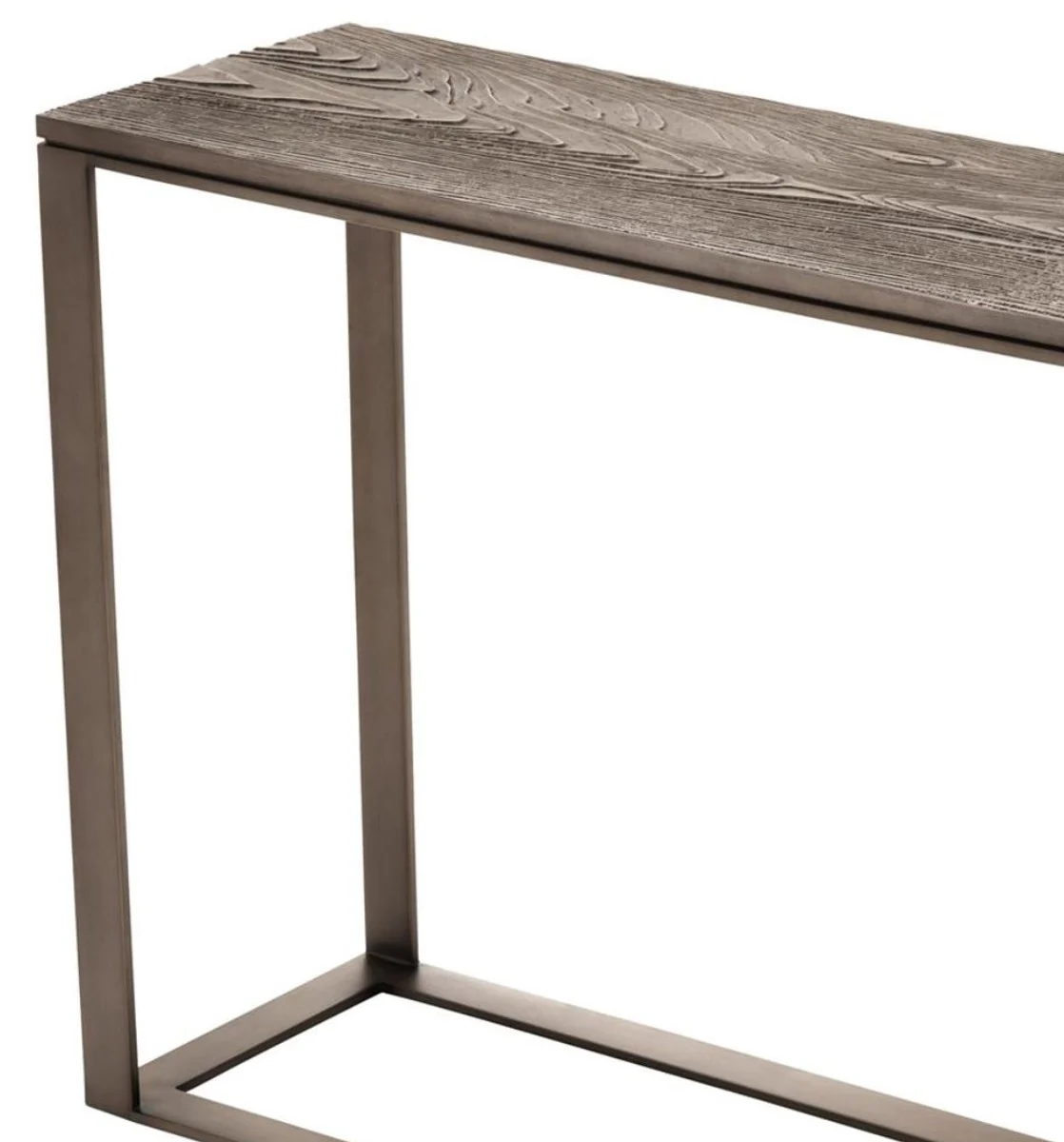 Casa Padrino consola / mesa de consola de lujo rosa-bronce 140 x 35 x H. 78,5 cm - Calidad de Lujo