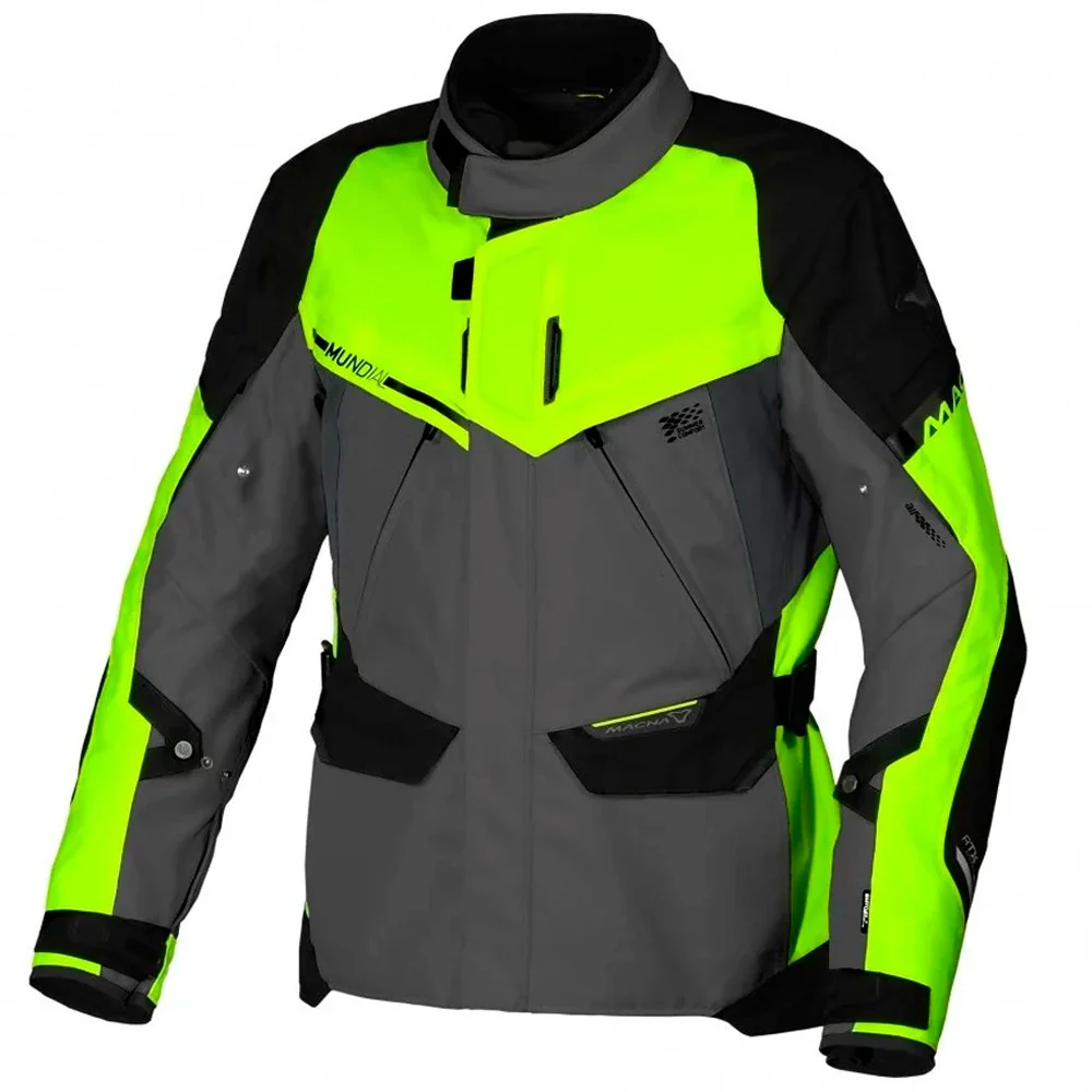 CHAQUETA 4 ESTACIONES MACNA MUNDIAL - GRIS / AMARILLO