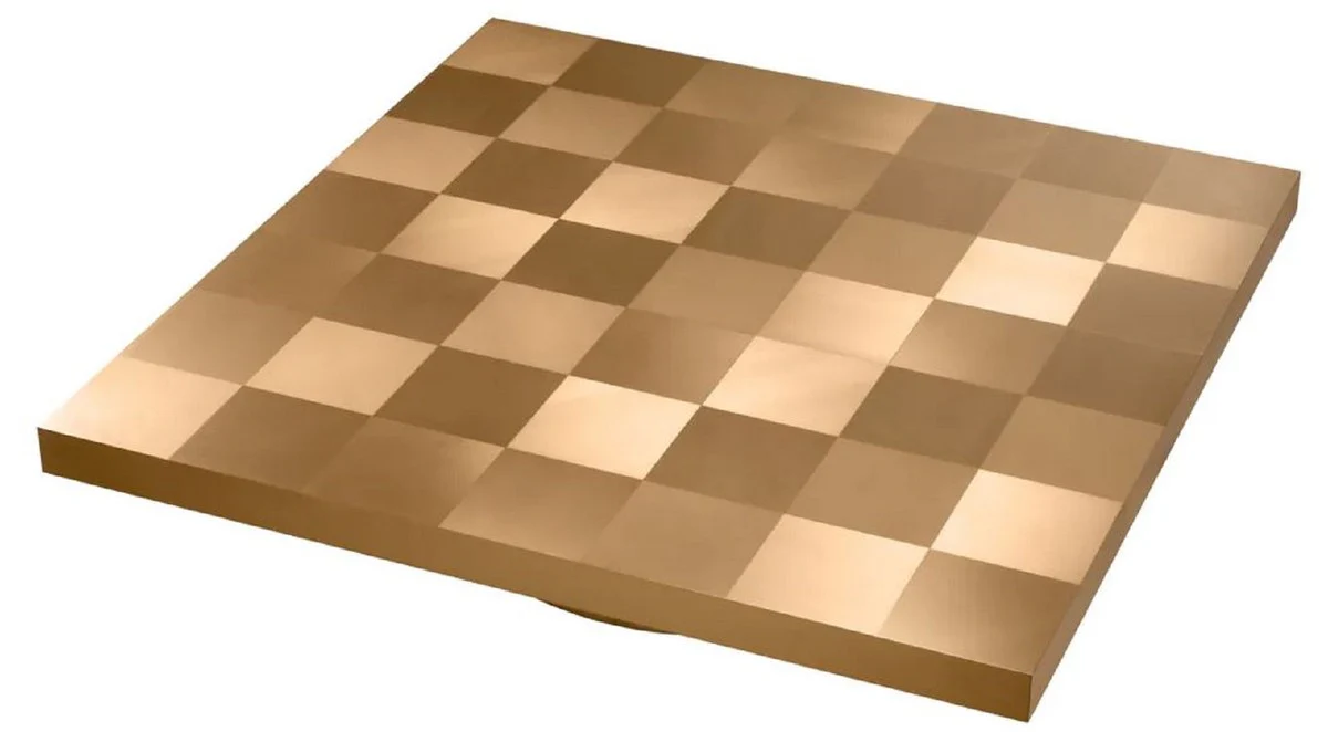 Casa Padrino mesa de centro de lujo lat¨®n 134 x 134 x A. 30 cm - Mesa de sal¨®n cuadrada de acero inoxidable - Muebles de sal¨®n - Muebles de acero inoxidable - Muebles de lujo