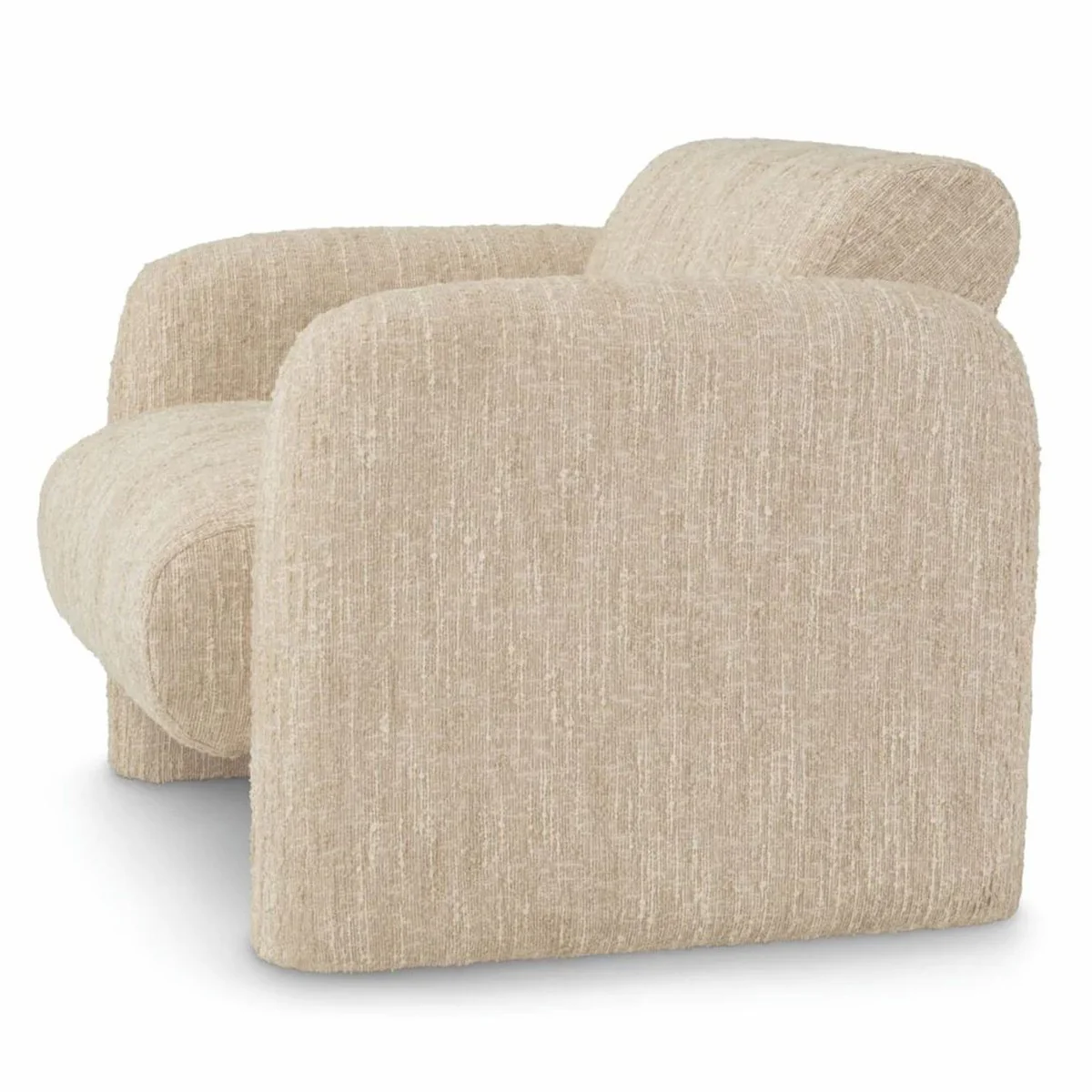 Casa Padrino Sill¨®n de Lujo Crema 100 cm - Muebles para Sala de Estar y Hotel