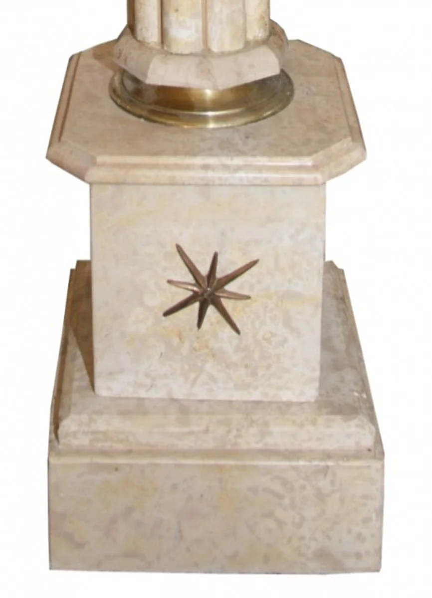 Casa Padrino Baroque marble column height: 107 cm, width 27 cm, depth: 26 cm - marble column