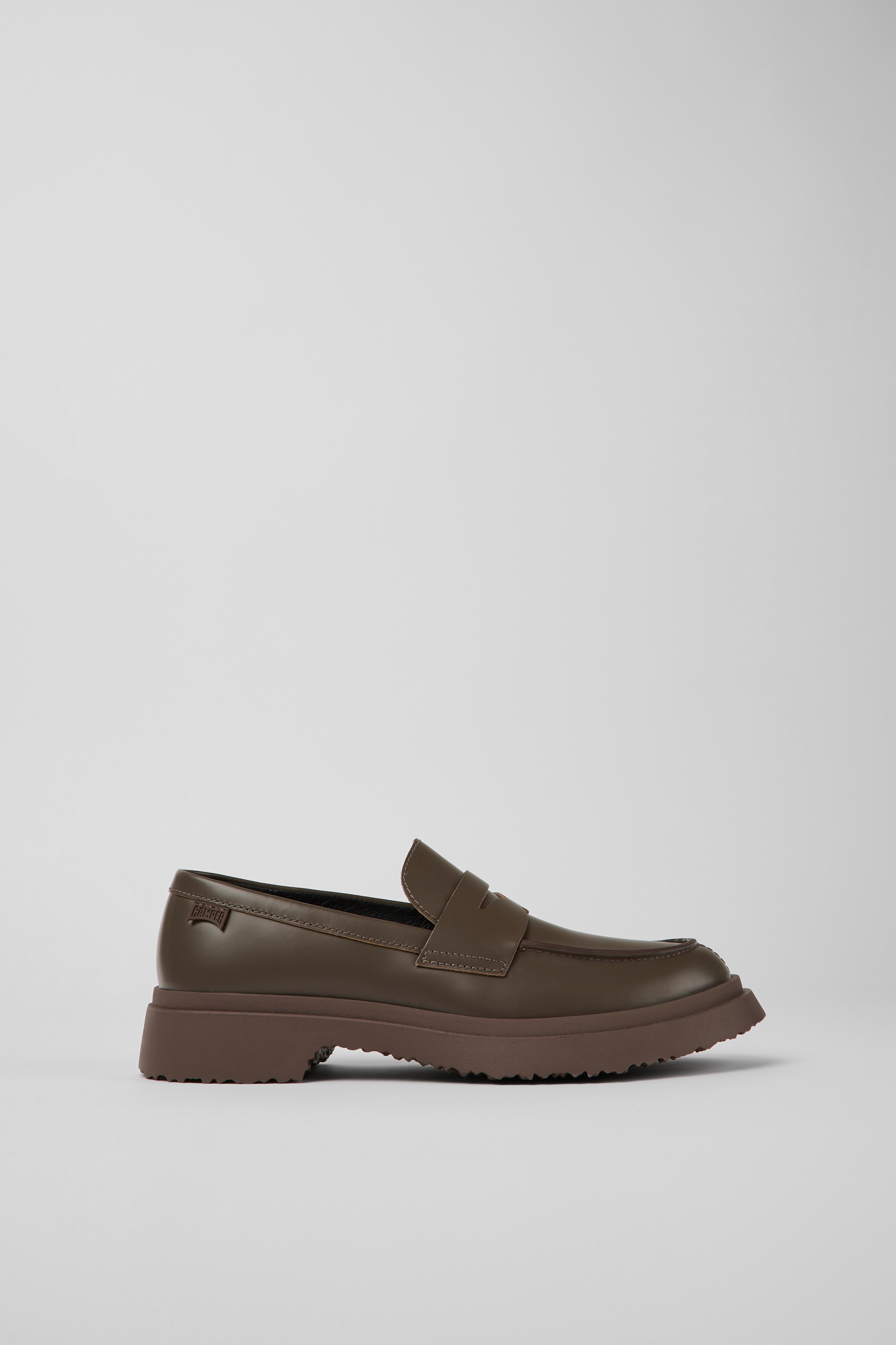 Walden - Brown leather loafers for women