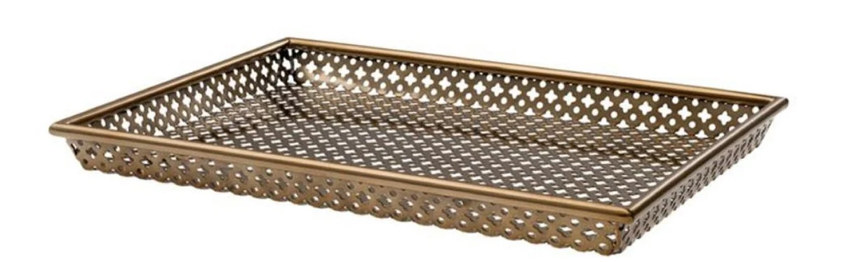 Casa Padrino bandeja de servir de lujo lat¨®n antiguo 40,5 x 30,5 x H. 3,5 cm - Accesorios Gastron¨®micos