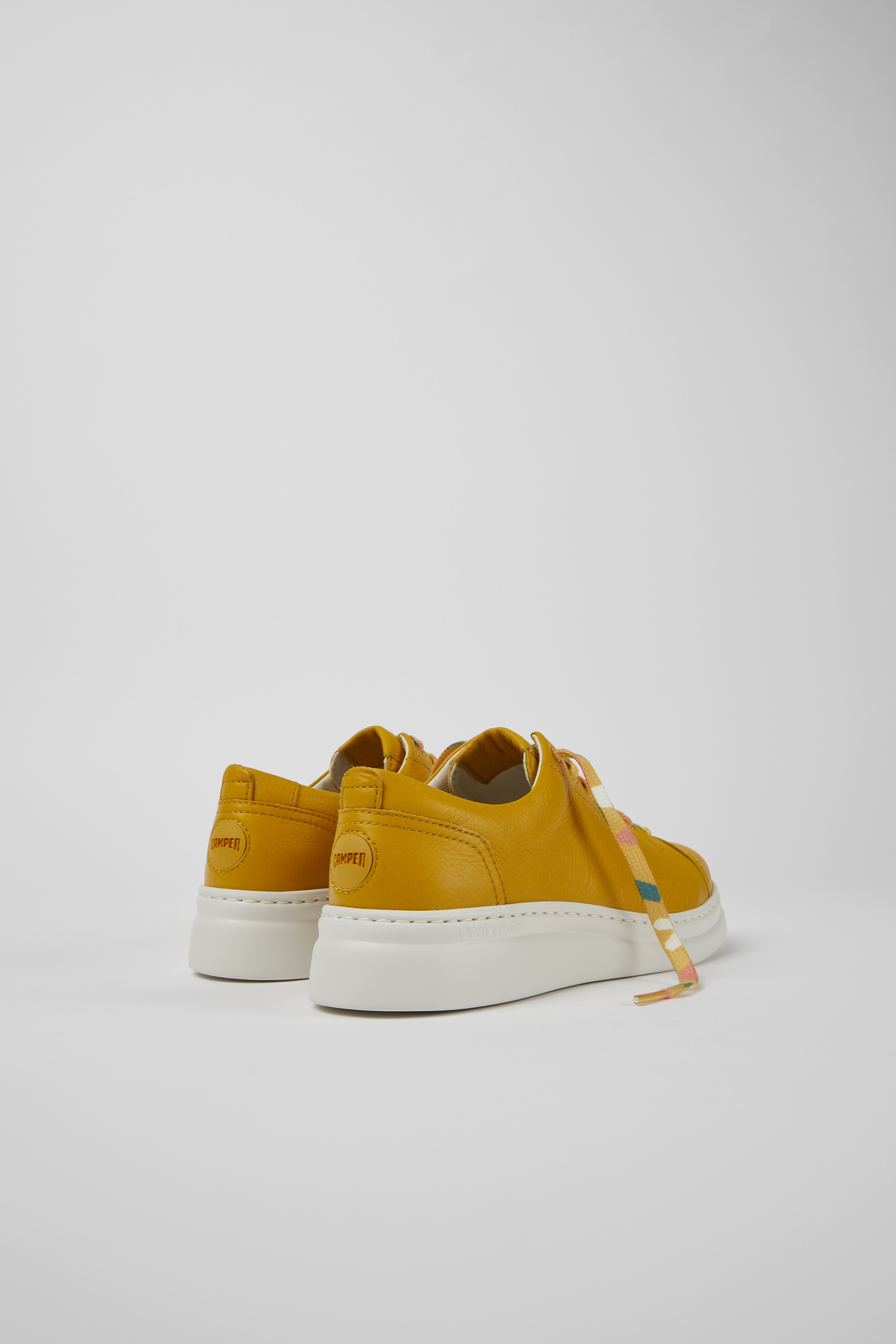 Runner Up - Yellow leather sneakers for women