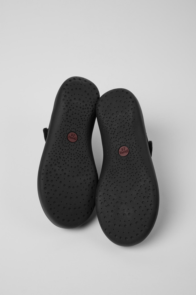 Spiral Comet Black leather shoes for boys