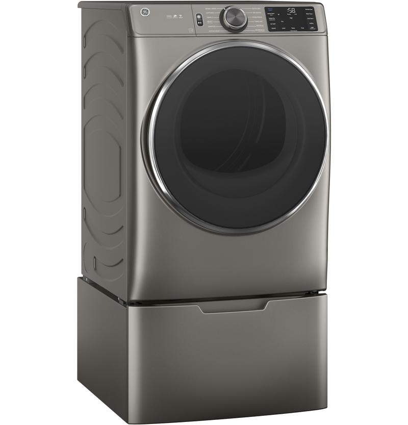 GE ENERGY STAR 7.8 cu. ft. Capacity Smart Front Load Electric Dryer with Steam and Sanitize Cycle