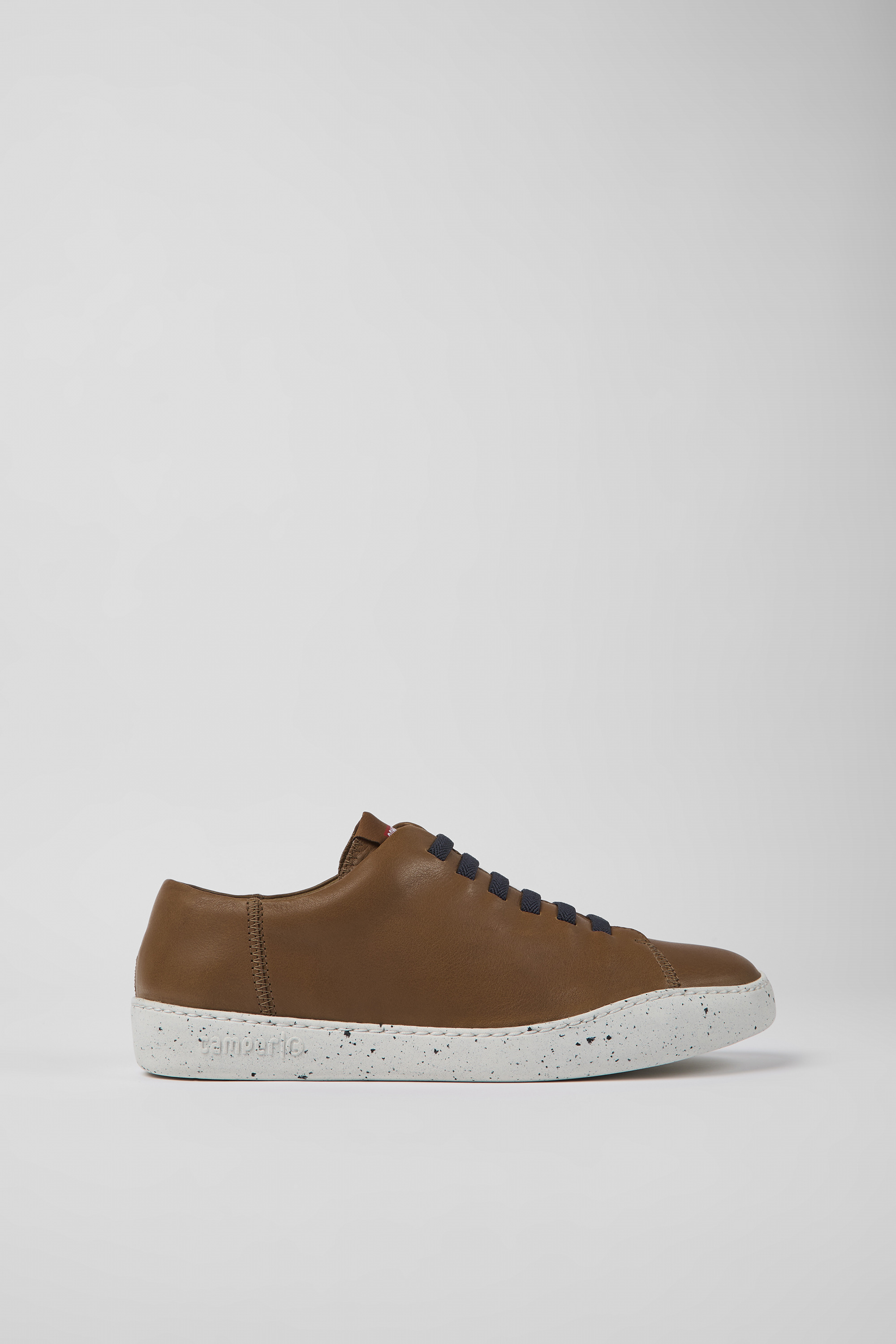 Peu Touring - Brown leather sneakers for men