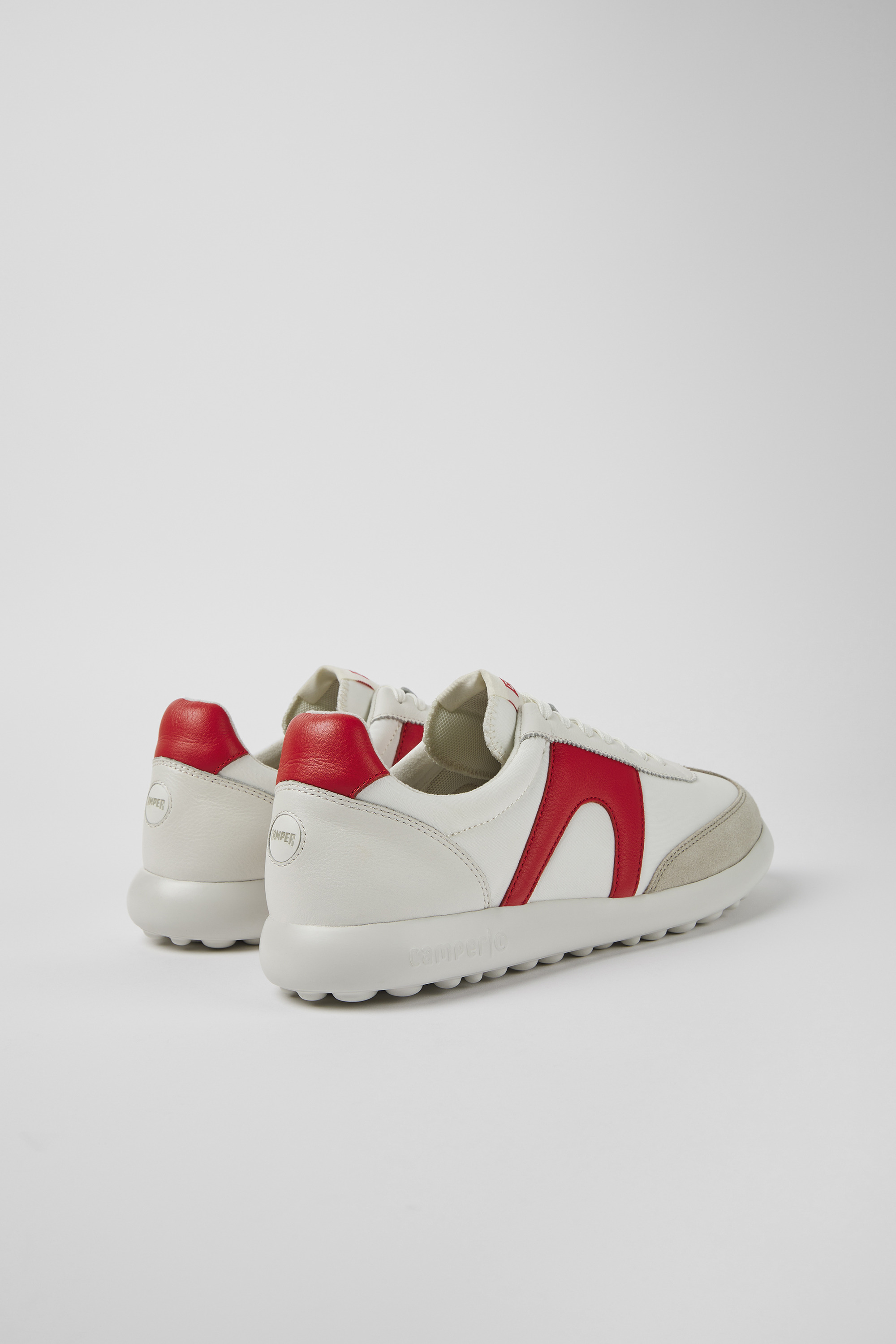 Pelotas XLite - White and red textile and leather sneakers for men