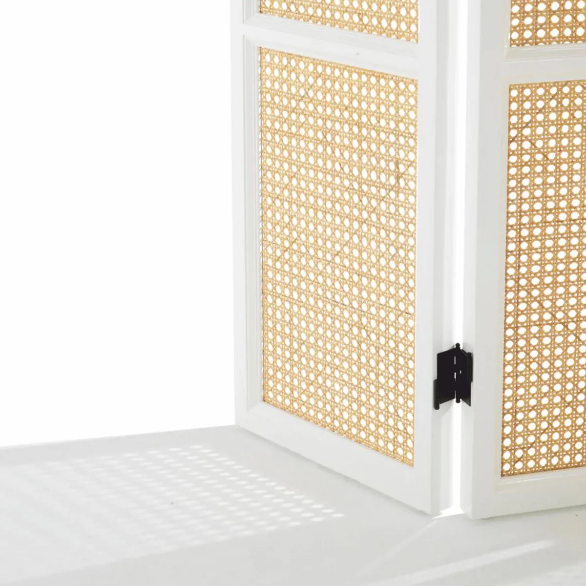 Casa Padrino separador de ambientes de lujo blanco / natural 163 x A. 225 cm - Interior de lujo