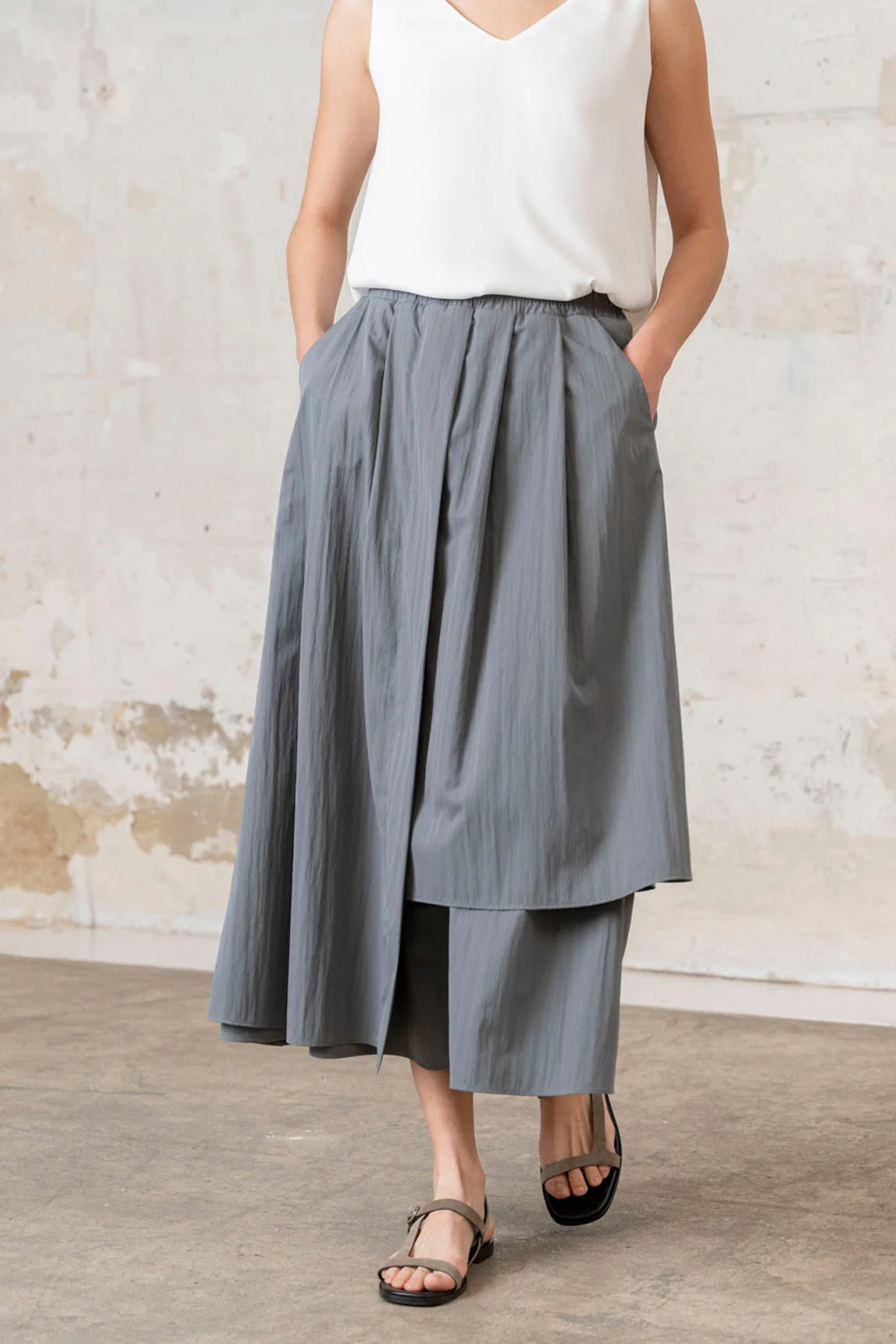 Rivera-spain Falda Marseillan gris