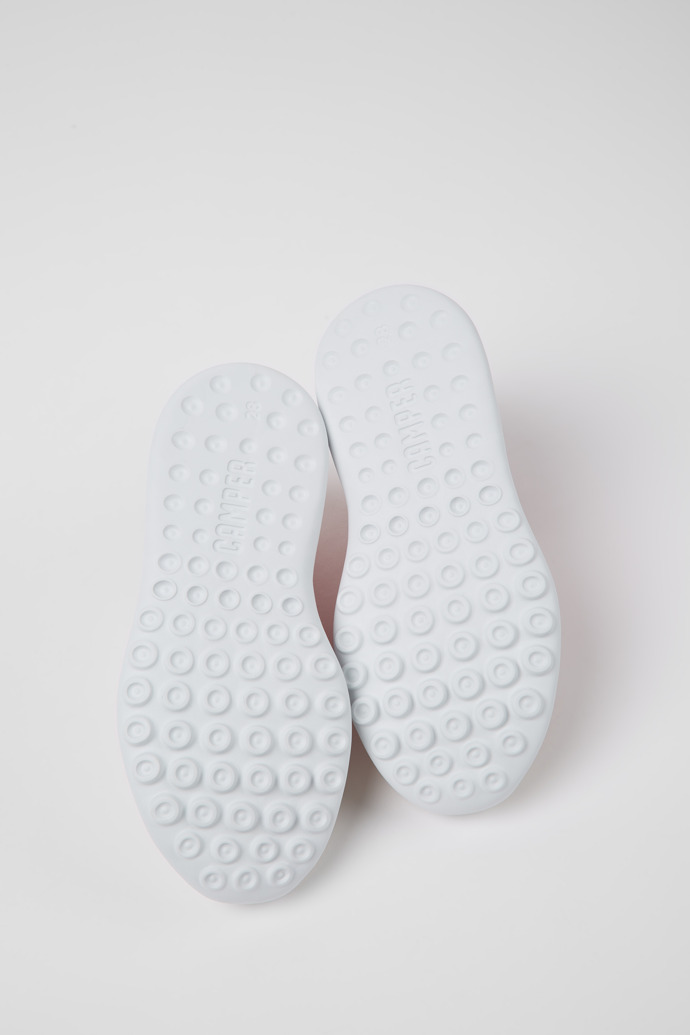 Driftie Red and white fabric and leather sneaker for boys