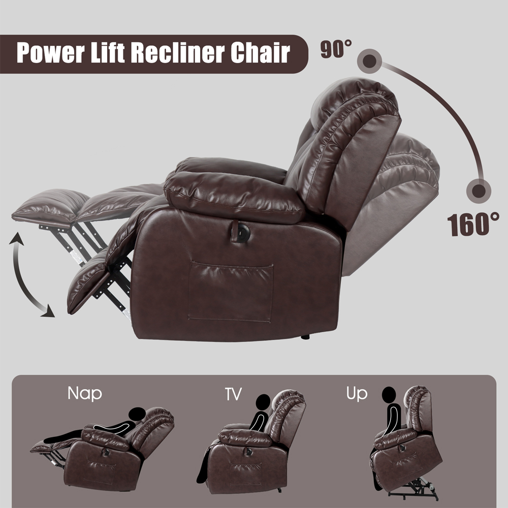 Clearance Sale Best MassageTheater Seating for Home| Power Electric Recliner Chair Movie Theater Seats with USB Port, Side Pocket