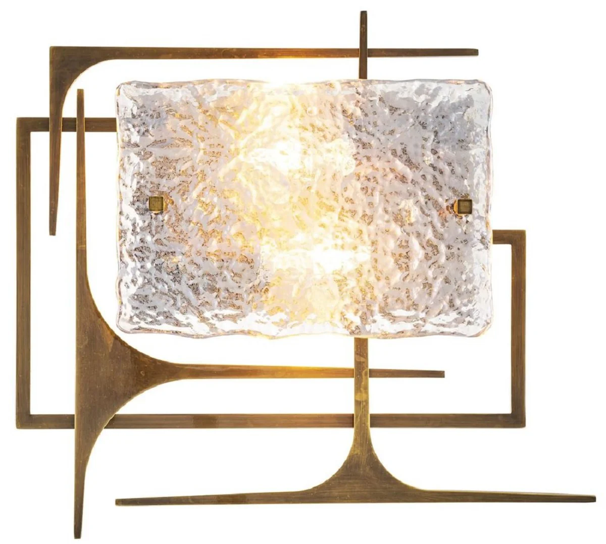 Casa Padrino lámpara de pared de diseño latón antiguo 39 x 9 x A. 35 cm - Lámpara de pared de salón - Lámpara de pared de hotel - Colección de Lujo