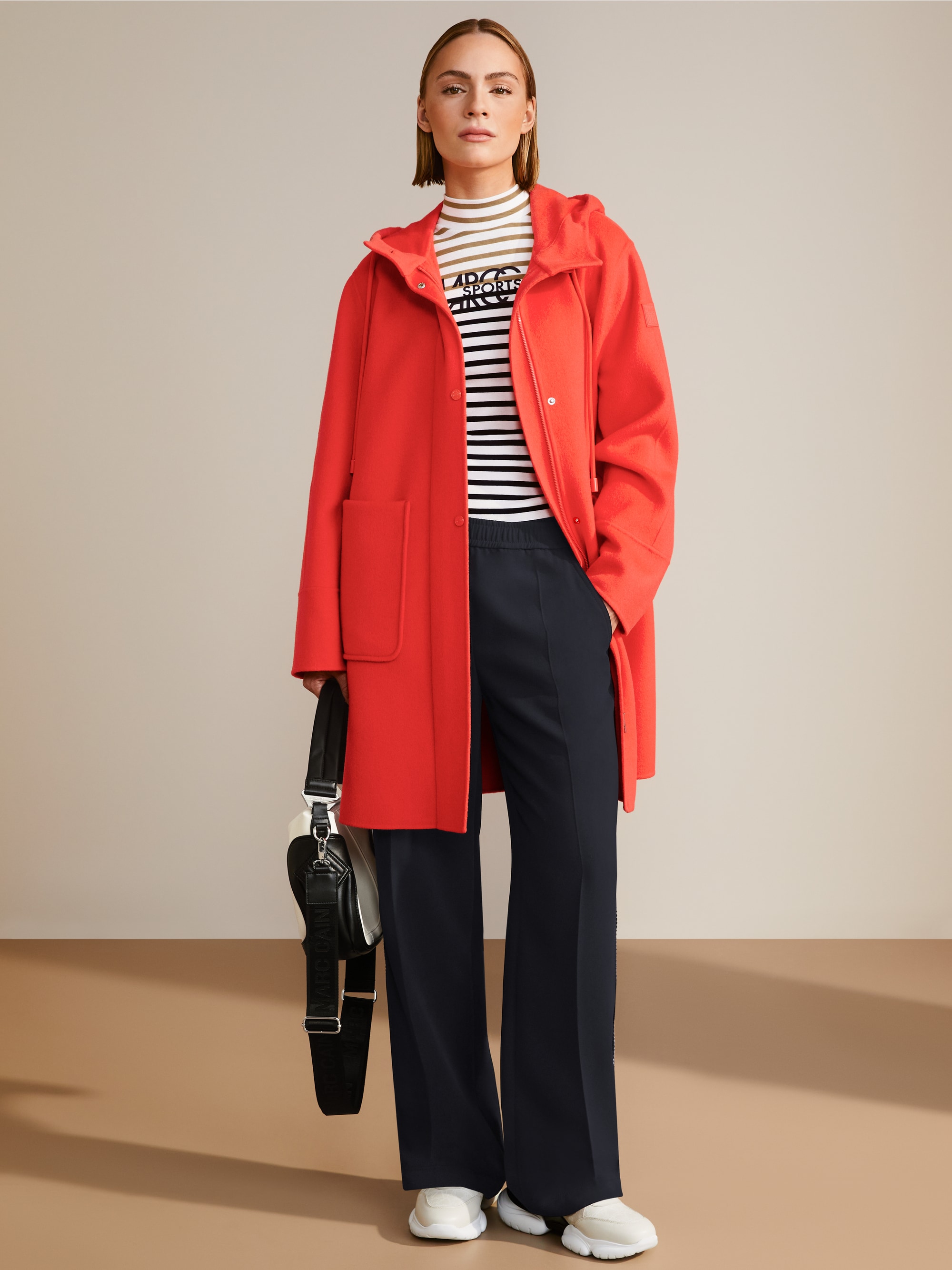 Marc-Cain Sleeveless top with stand-up collar