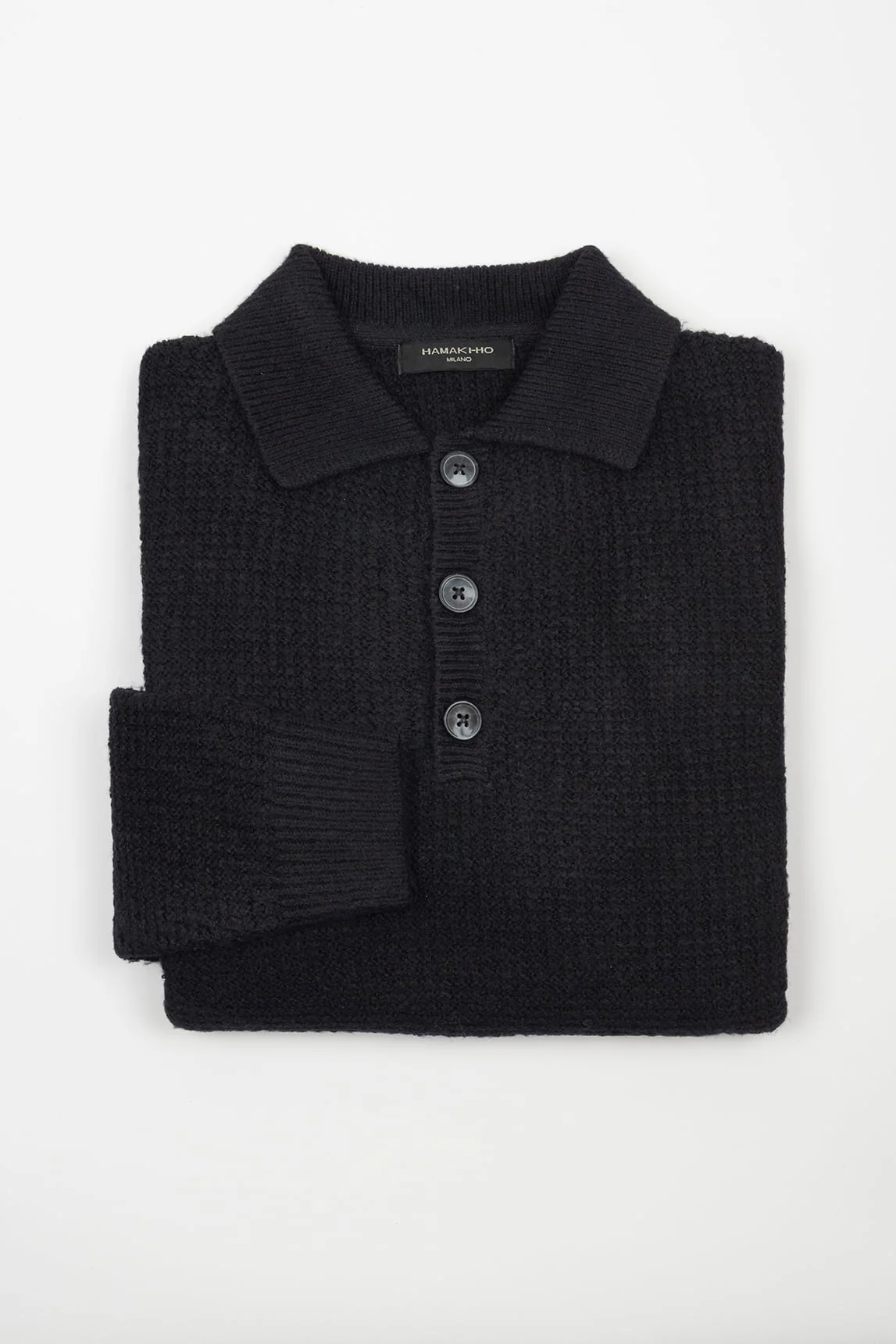 Rivera-spain Jersey cuello polo azul marino