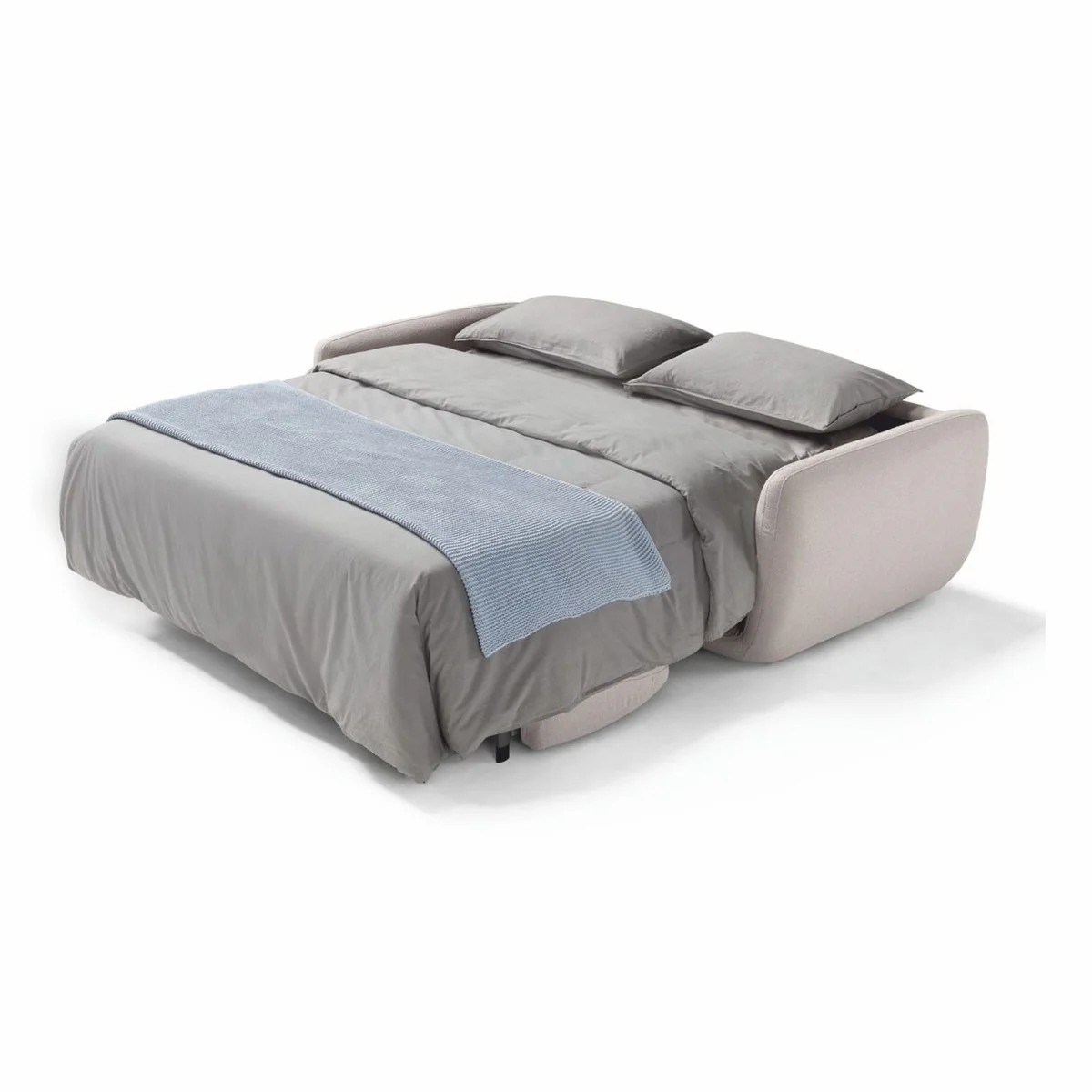 Casa Padrino sof¨¢ cama de lujo gris claro 222 cm - Sof¨¢ de sal¨®n plegable