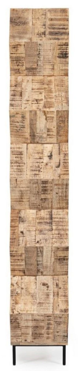 Casa Padrino armario de libros de lujo marr¨®n / negro 100 x 30 x A. 186 cm - Armario de madera maciza - Armario estanter¨ªa - Armario de sal¨®n - Armario de oficina - Muebles de lujo