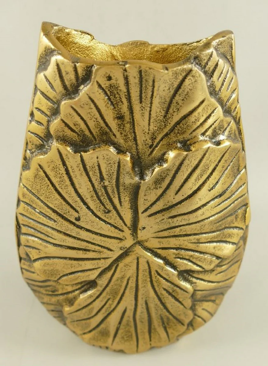 Casa Padrino florero decorativo bronce A. 27 cm - Jarr¨®n de aluminio - Accesorios decorativos