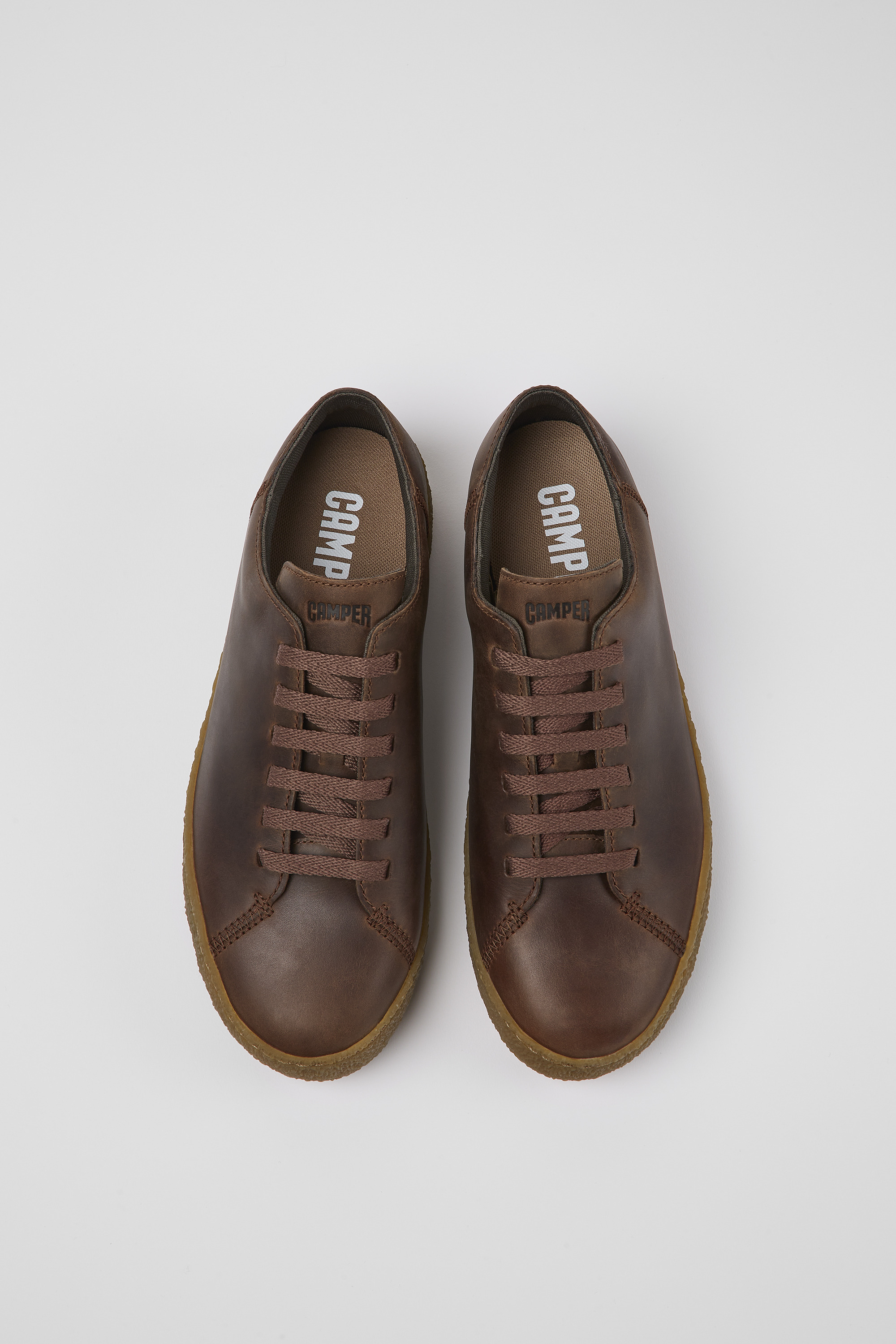 Peu Terreno - Brown leather shoes for men