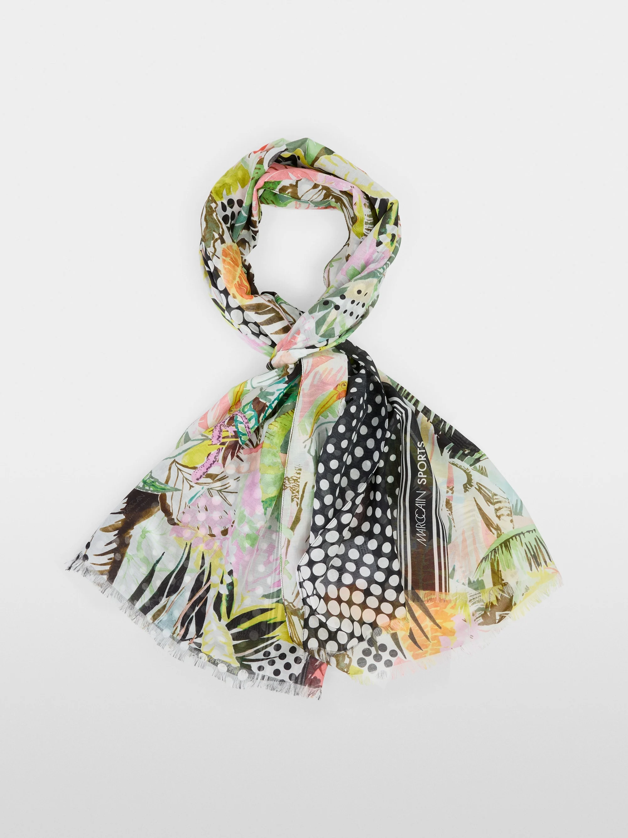 Marc-Cain Airy scarf in mixed patterns