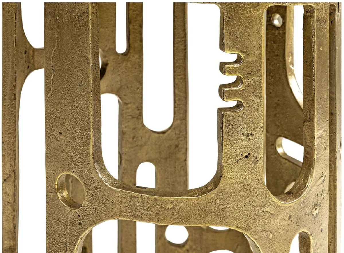 Casa Padrino taburete de dise?o bronce ? 41 x A. 48 cm - Taburete redondo de aluminio - Muebles de sal¨®n - Muebles de lujo - Muebles de dise?o - Interiores de lujo - Interiores de dise?o