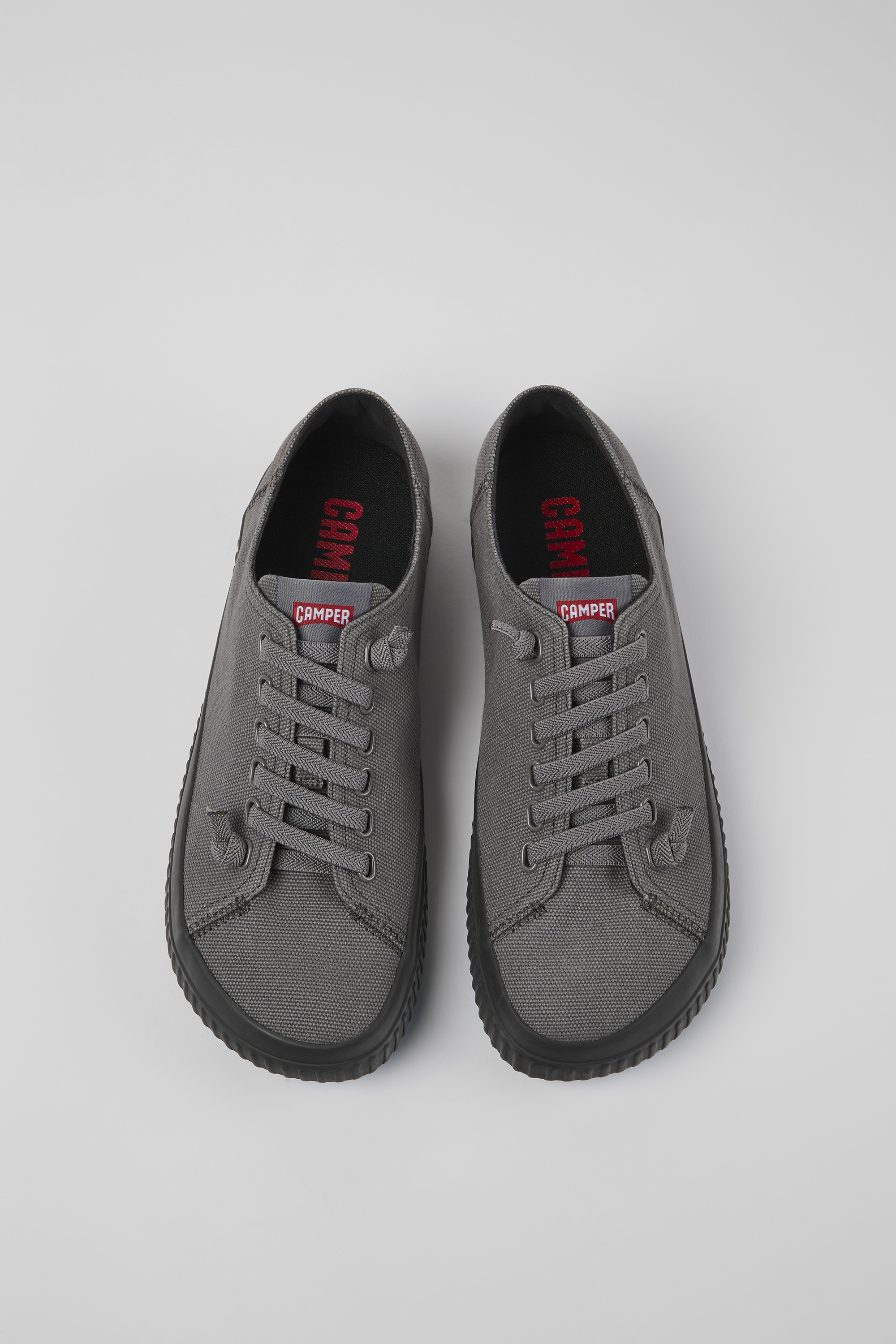 Peu Roda - Gray recycled cotton sneakers for men